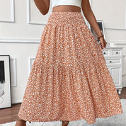 Women's Boho Floral Maxi Skirt Skirts