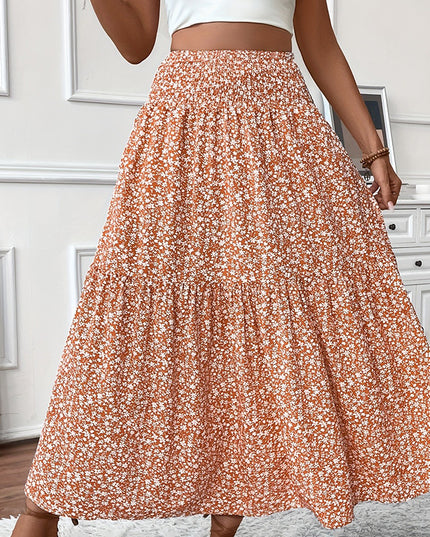 Women's Boho Floral Maxi Skirt Skirts