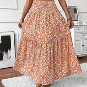 Women's Boho Floral Maxi Skirt Skirts