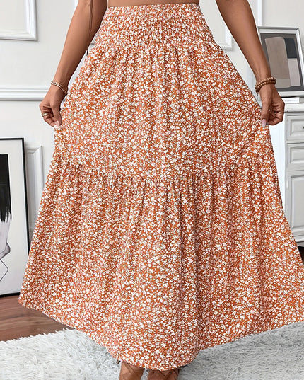 Women's Boho Floral Maxi Skirt Skirts