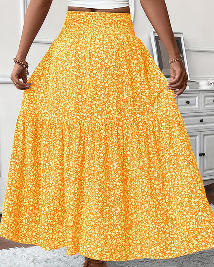 Women's Boho Floral Maxi Skirt Skirts