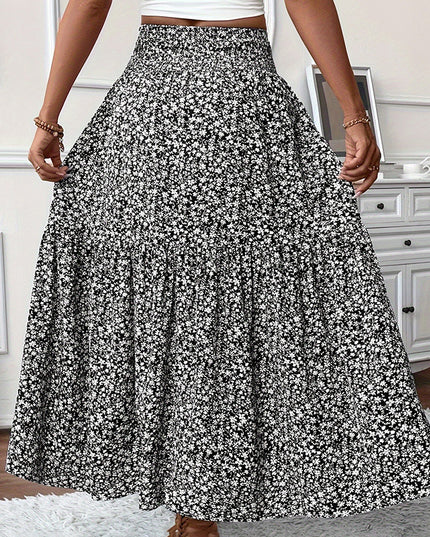 Women's Boho Floral Maxi Skirt Skirts
