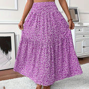 Women's Boho Floral Maxi Skirt Skirts