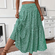 Women's Boho Floral Maxi Skirt Skirts