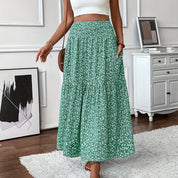 Women's Boho Floral Maxi Skirt Skirts