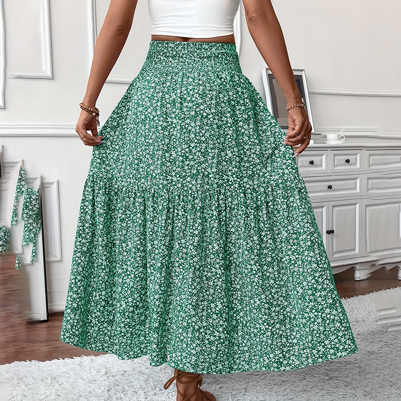 Women's Boho Floral Maxi Skirt Skirts