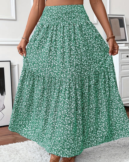 Women's Boho Floral Maxi Skirt Skirts