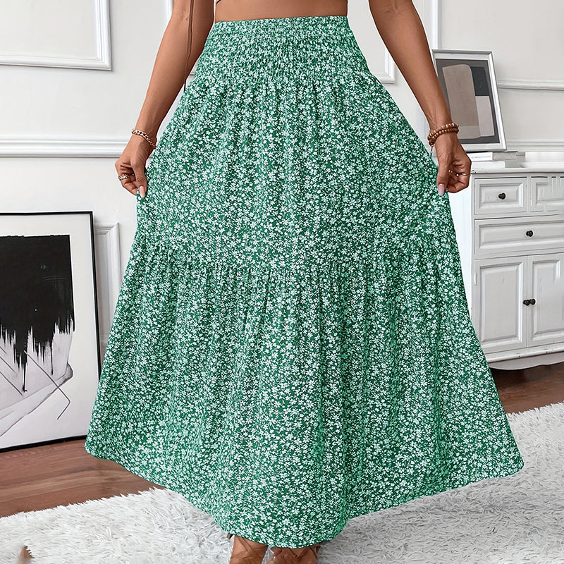 Women's Boho Floral Maxi Skirt Skirts