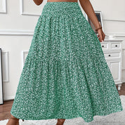 Women's Boho Floral Maxi Skirt Skirts
