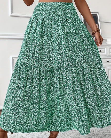 Women's Boho Floral Maxi Skirt Skirts