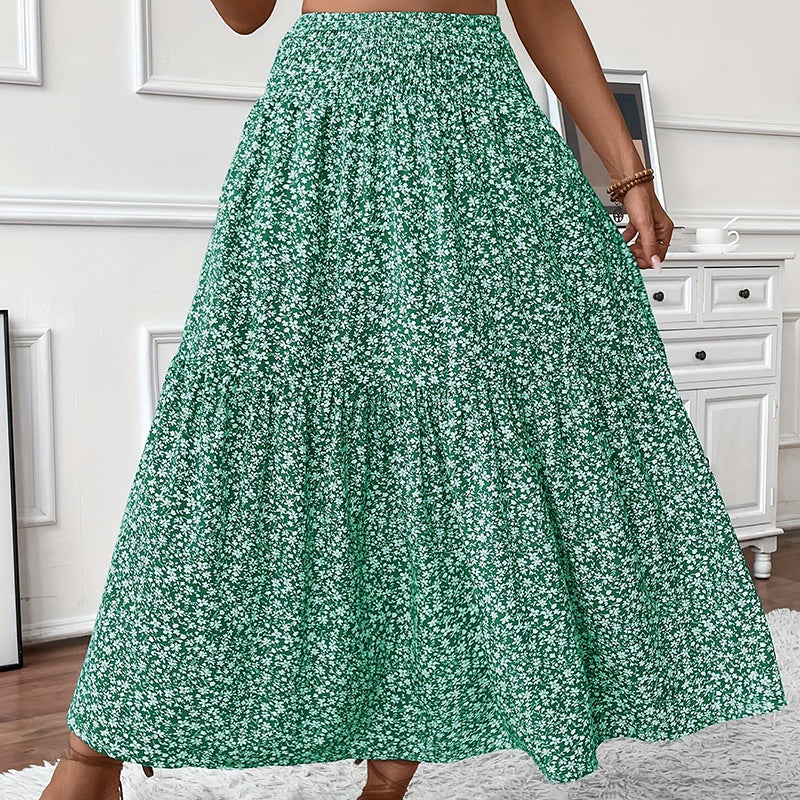 Women's Boho Floral Maxi Skirt Skirts