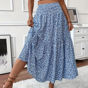 Women's Boho Floral Maxi Skirt Skirts