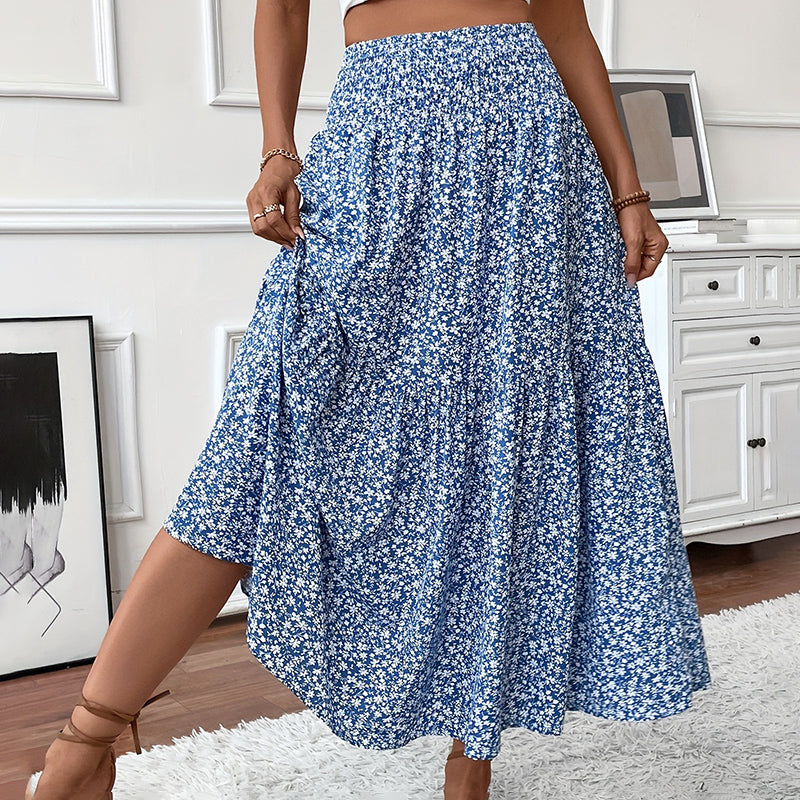 Women's Boho Floral Maxi Skirt Skirts
