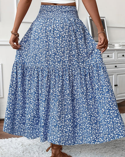 Women's Boho Floral Maxi Skirt Skirts