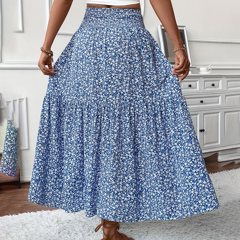 Women's Boho Floral Maxi Skirt Skirts