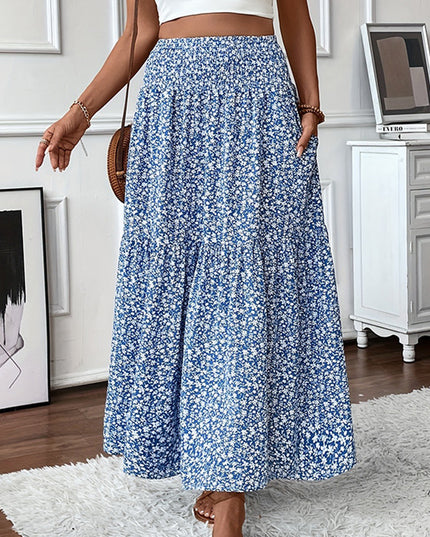Women's Boho Floral Maxi Skirt Skirts