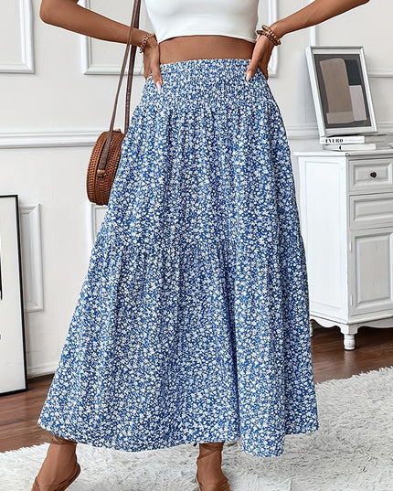 Women's Boho Floral Maxi Skirt Skirts