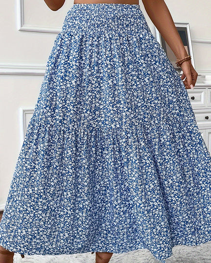 Women's Boho Floral Maxi Skirt Skirts