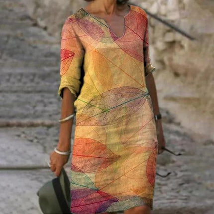 Flora™ - Charming floral linen dress for women 11 Dress
