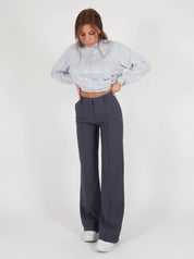 EVA | WIDE TROUSERS Grey