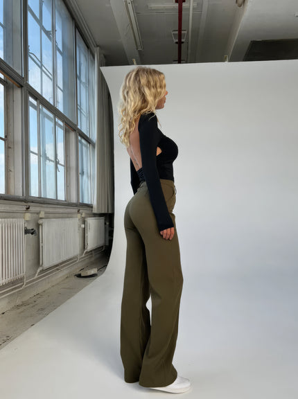 EVA | WIDE TROUSERS Green