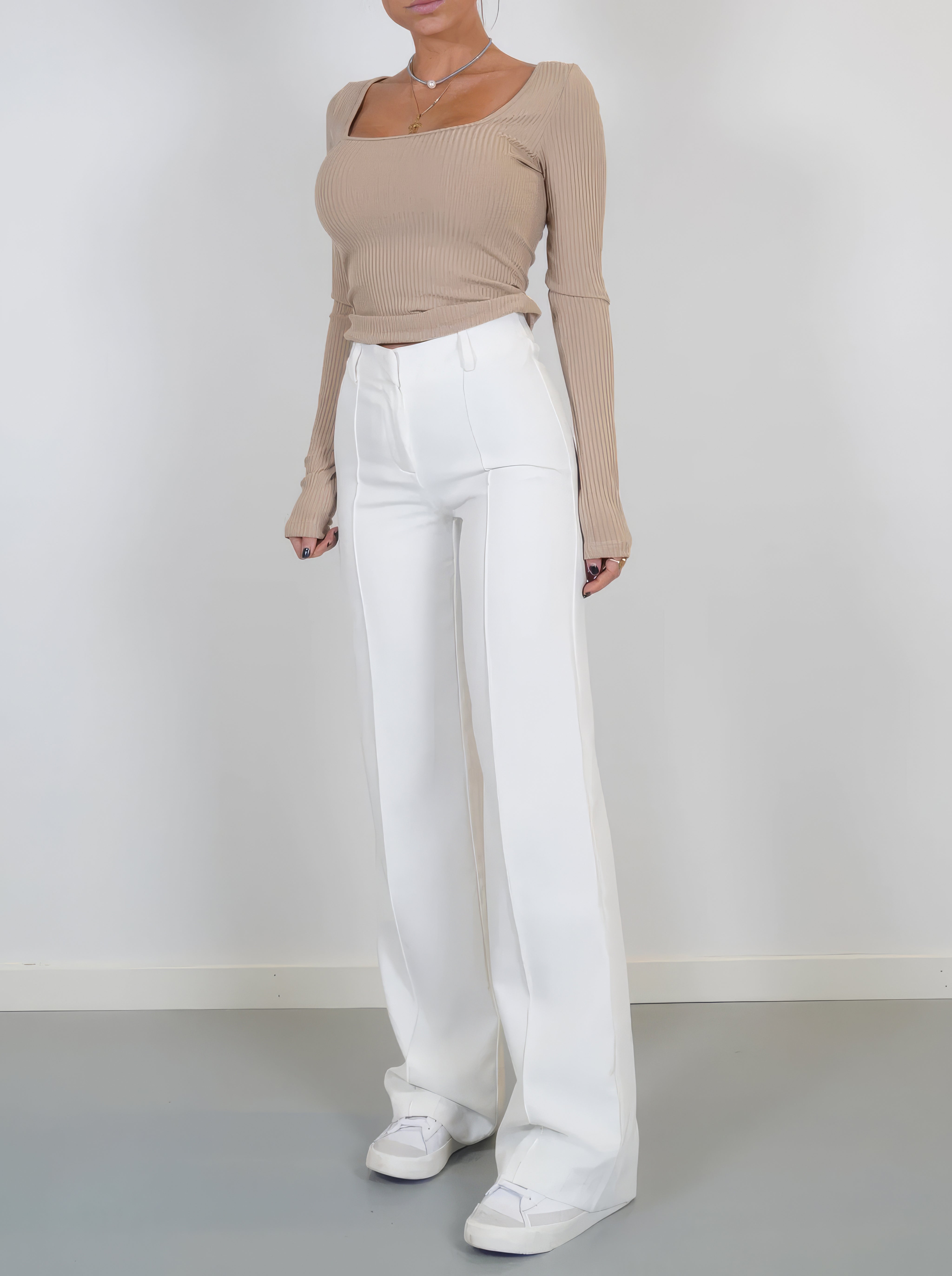 EVA | WIDE TROUSERS White
