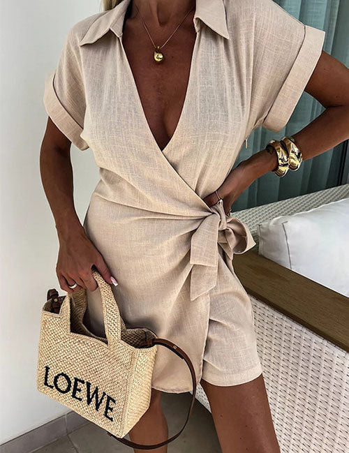 Zoe | Short-sleeved jumpsuit