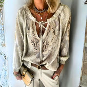 Orana | Boho Blouse Beige Blouse
