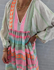 Stylish Flowy Summer Midi Dress Dresses