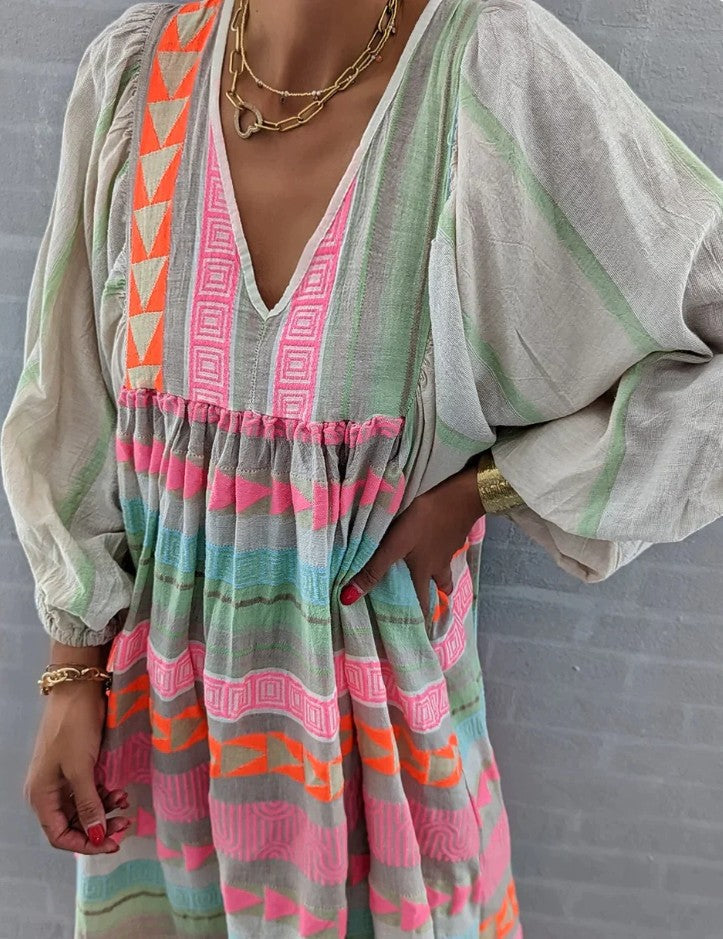 Stylish Flowy Summer Midi Dress Dresses