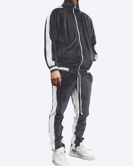 Xavier | Classic tracksuit for men Grey Two Piece Outfits