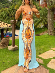 Summer Vacation Exotic Suspender Dress Dresses