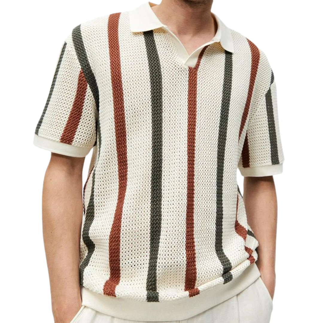 Men's Performance Golf Polo Shirt Khaki Shirts