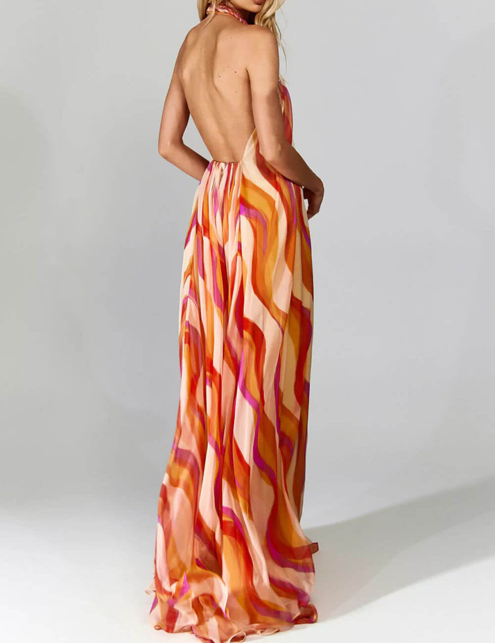 Floral Braided Strap Maxi Dress Sleeveless & Tiered Dresses