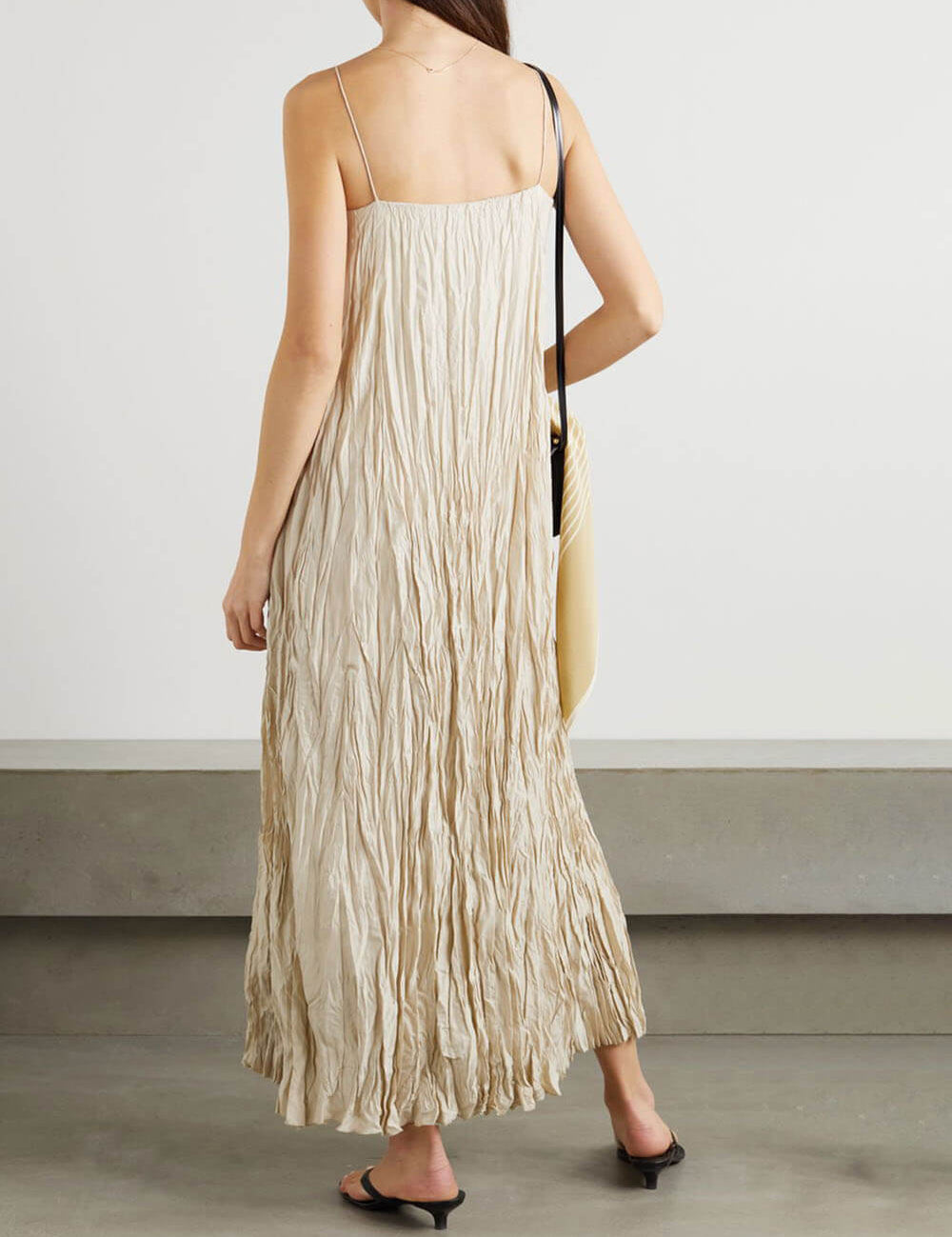 Elegant V-Neck Suspender Dress Chic & Versatile Dresses