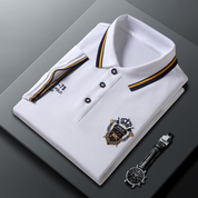 Men's Signature Stitched Luxury Polo Shirt White Polo Shirts