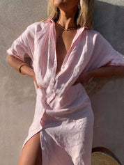 Concept Simple Maxi Shirt Dress Dresses