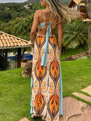 Summer Vacation Exotic Suspender Dress Dresses