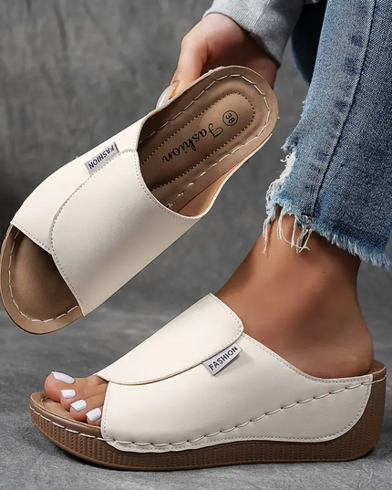 Carmen | Orthopaedic Pain Relief Shoes White Sandals