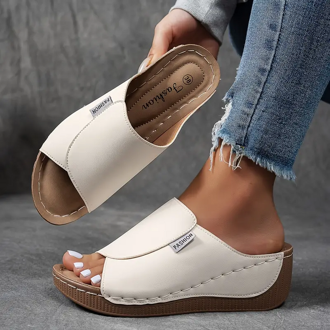 Carmen | Orthopaedic Pain Relief Shoes White Sandals