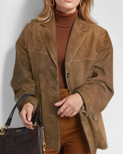 Women Vintage Suede Jackets Jacket