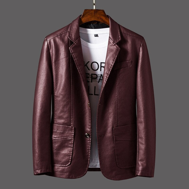 Classic Leather Jacket Red Leather Jacket