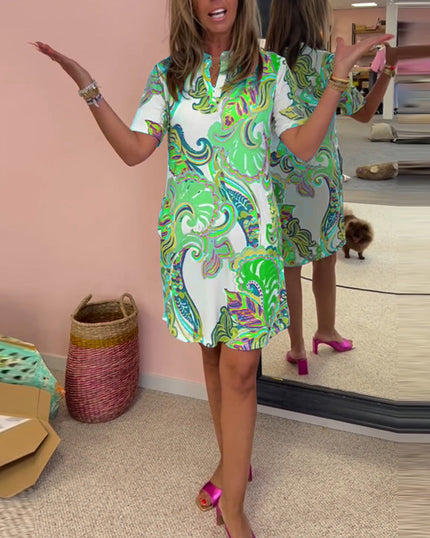 Alexa | Summer Dress Green Dresses