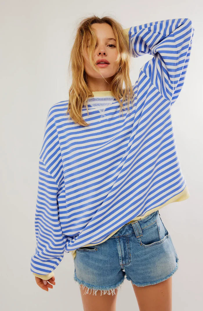Amaya™ | Oversized Stripes Sweater Sweater