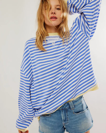 Amaya™ | Oversized Stripes Sweater Sweater