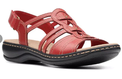 Women's Orthopedic Flat Sandals Red Orthopedic Sandals