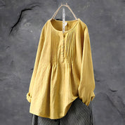 Tummy Covering Tunic Blouse Mustard Blouse