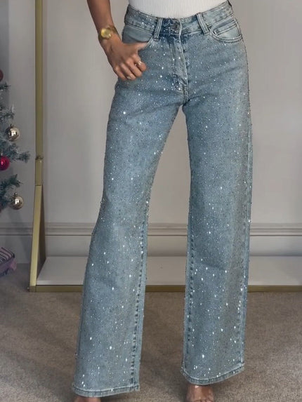 Felicity™ | Luxuriöse Mühelose Chic-Stil Hose Himmelblau Pants