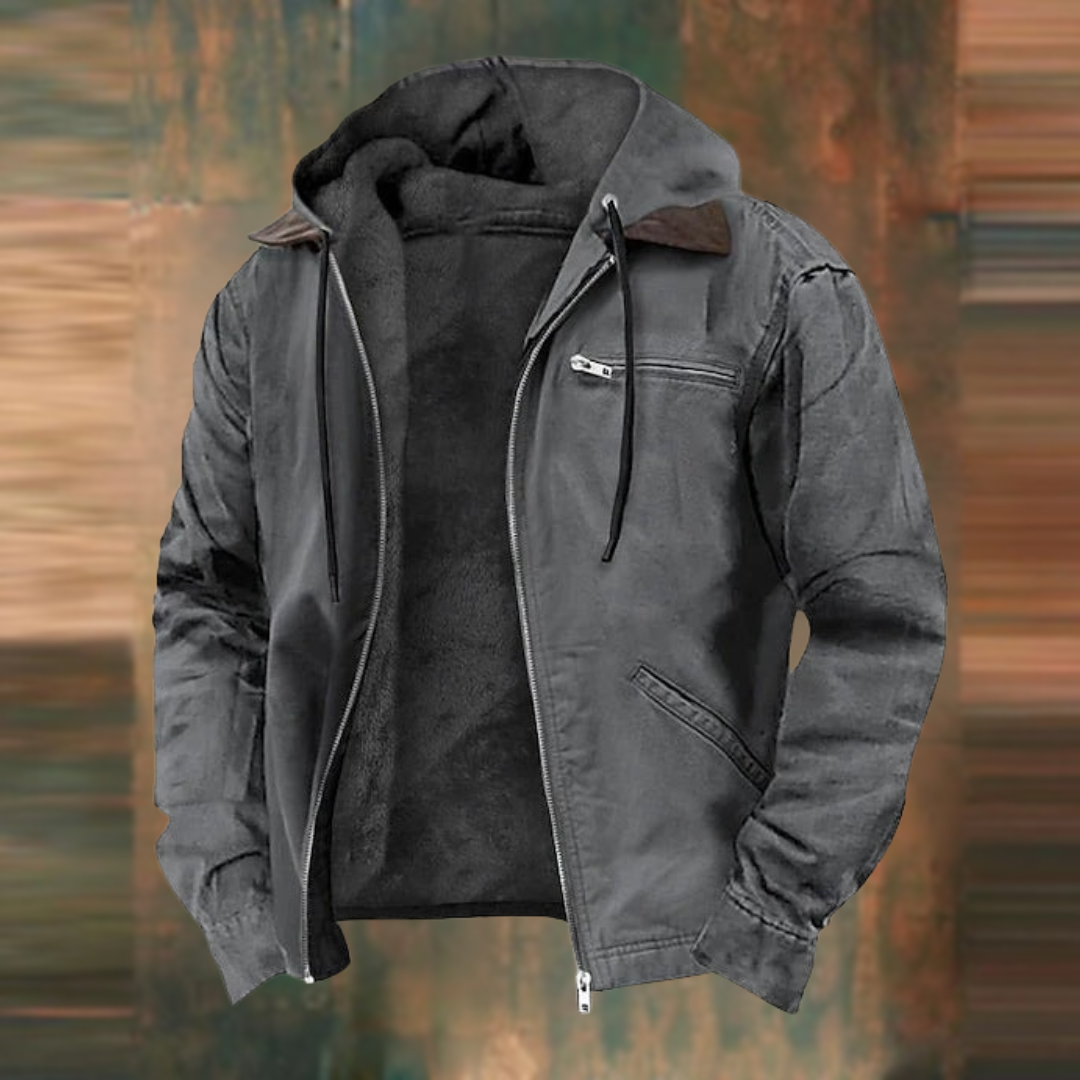 Elegant Autumn Jacket Gray Elegant Autumn Jacket