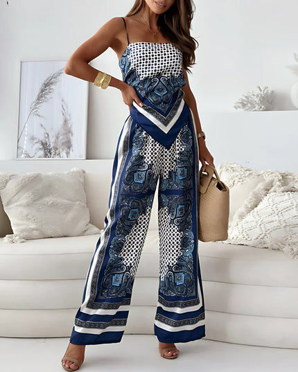 Tiana | Backless Top and Trouse Set Trousers